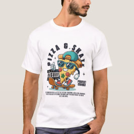Pizza och Skate T Shirt