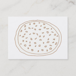 Pizza och toppar Färgämnen Affärskort Visitkort