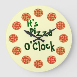 Pizza O'Clock Stor Klocka