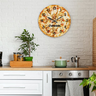 Pizza On Time-Redo att gå Stor Klocka