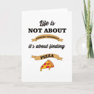 Pizza Ord Älskare Foodie Kort