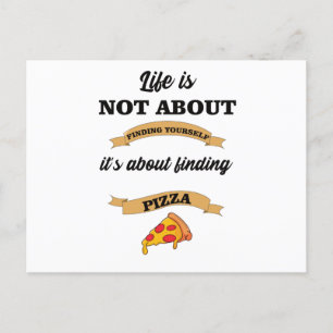 Pizza Ord Älskare Foodie Vykort