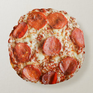 Pizza (ostpepperoni), novelty runt kudde