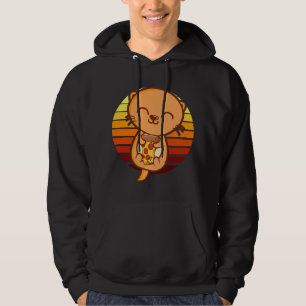 PIZZA OTTER Otter Älskare Otter Animal Cute-ottra Hoodie