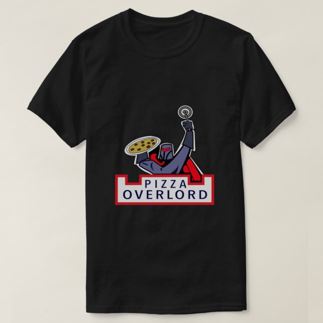Pizza Overlord American Pappa   T Shirt (Design framsida)