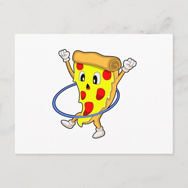 Pizza på Fitness med Fitnessdäck.PNG Vykort (Framsida)