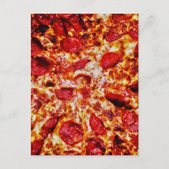 Pizza Painting Vykort (Framsida)