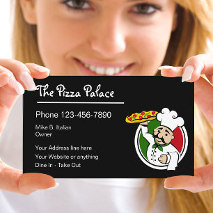 Pizza Paj italienska Restaurant Visitkort
