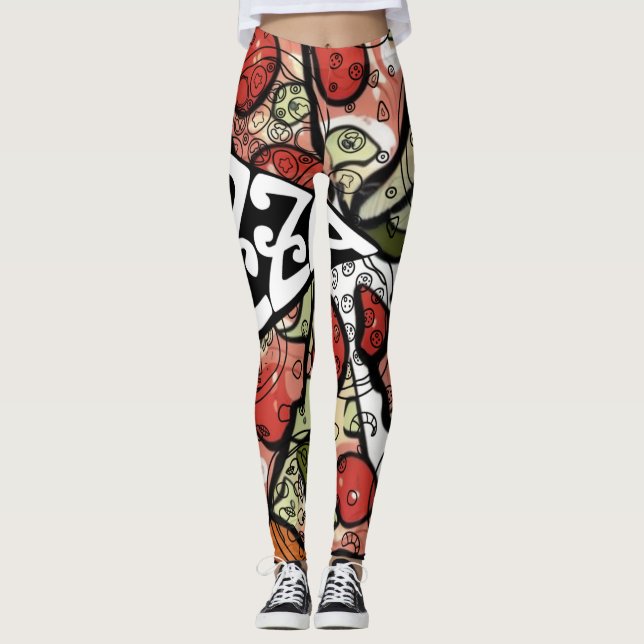 Pizza Paj Leggings (Framsida)