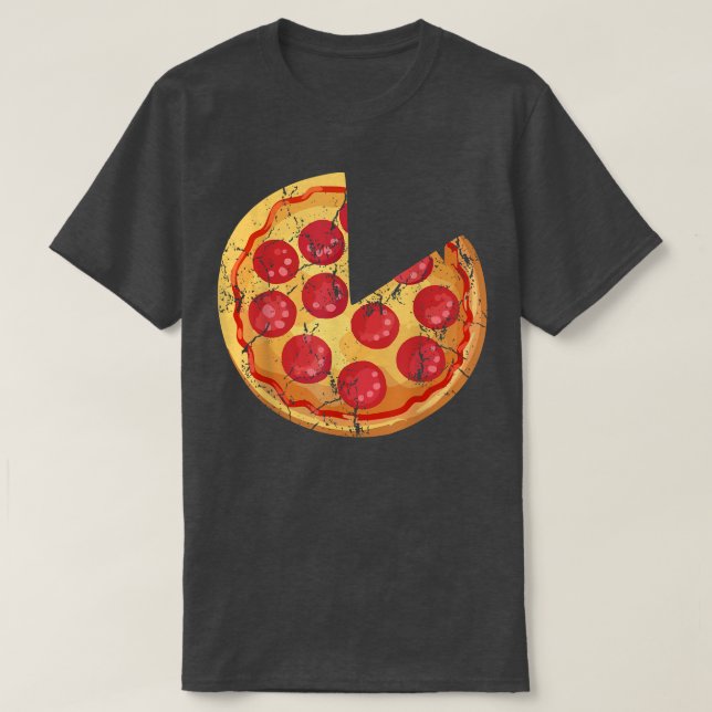 Pizza Paj matchande Halloween-saldo för Par F T Shirt (Design framsida)