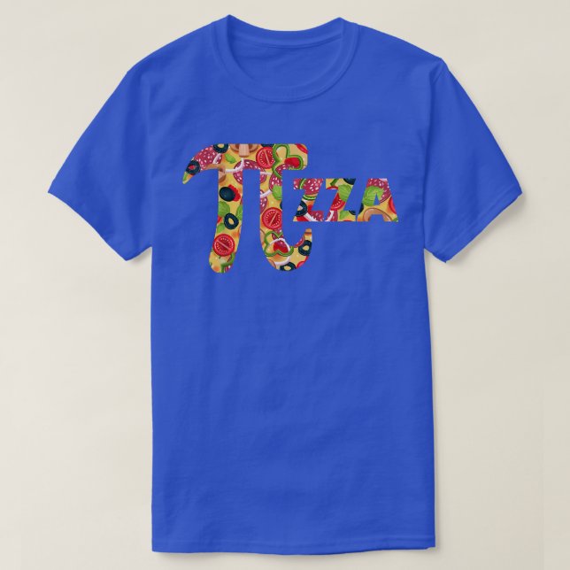 Pizza Paj Pi Day Present Funny Pizza Pi Math Nerd T Shirt (Design framsida)