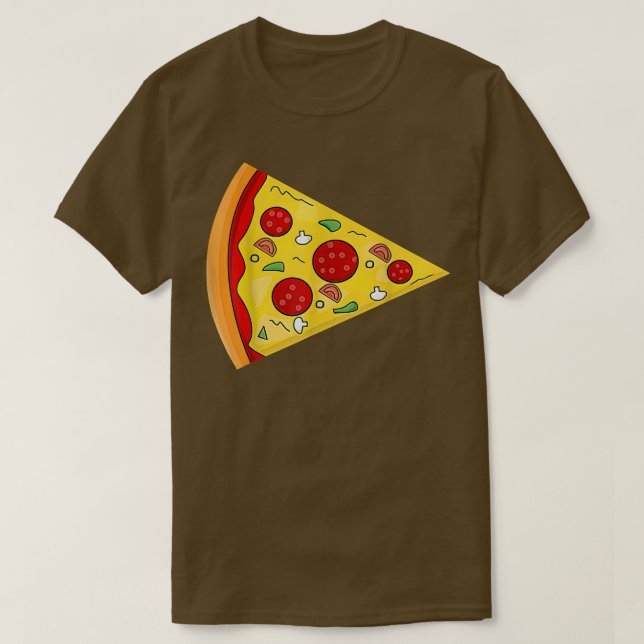 Pizza Paj & Slice Pappa och Son Matching Pizza Fat T Shirt (Design framsida)