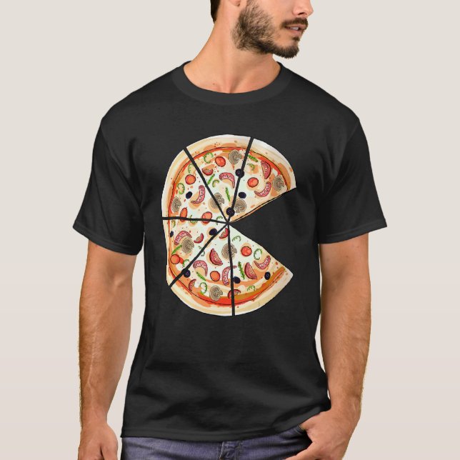 Pizza Paj & Slice Pappa och Son Matching Pizza Fat T Shirt (Framsida)