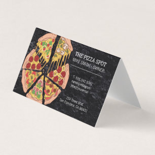 Pizza Paj Slices Visitkort