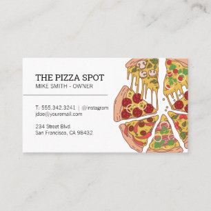 Pizza Paj Slices Visitkort