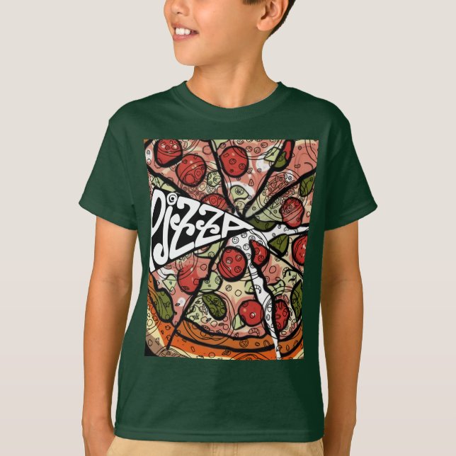 Pizza Paj T Shirt (Framsida)