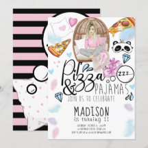 Pizza & Pajamas Sleepover Birthday