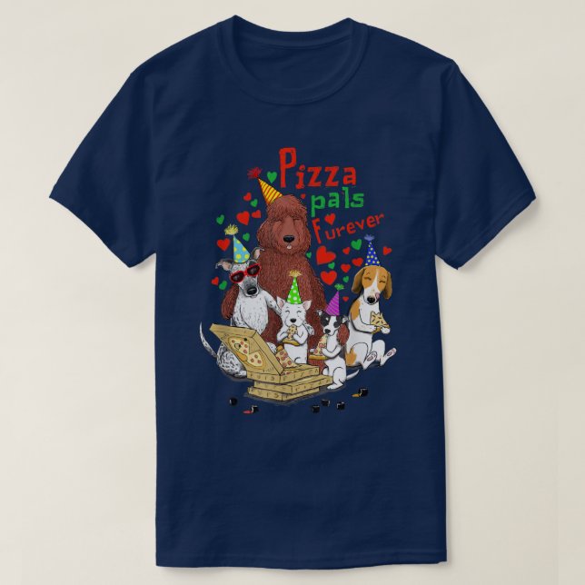 Pizza Pals Furever T Shirt (Design framsida)