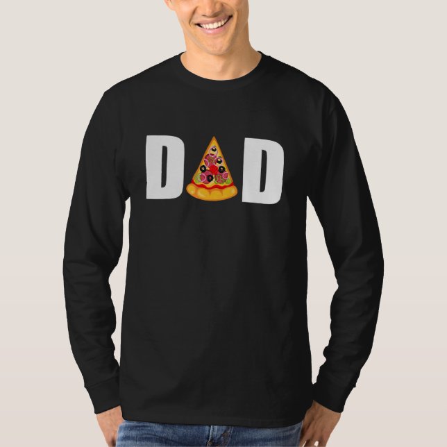 Pizza Pappa Fars dag från dotterbarnmorska till T Shirt (Framsida)