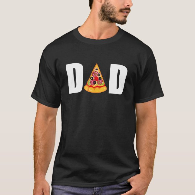Pizza Pappa Fars dag från dotterbarnmorska till T Shirt (Framsida)