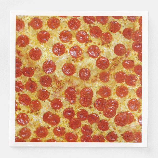 Pizza Papper Napkins Pappersservett (Framsida)
