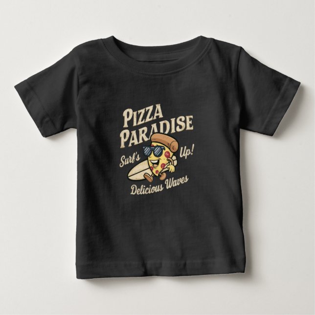 Pizza Paradise T Shirt (Framsida)