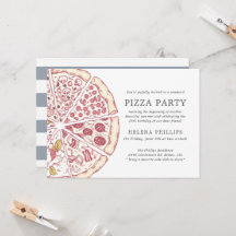 Pizza Party 25:e födelsedagen | Stripe-inbjudan