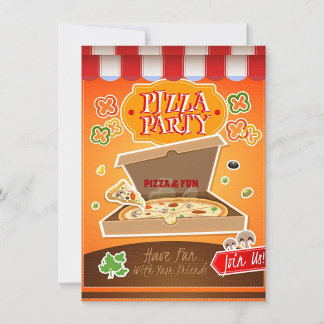 Pizza Party Anteckningskort