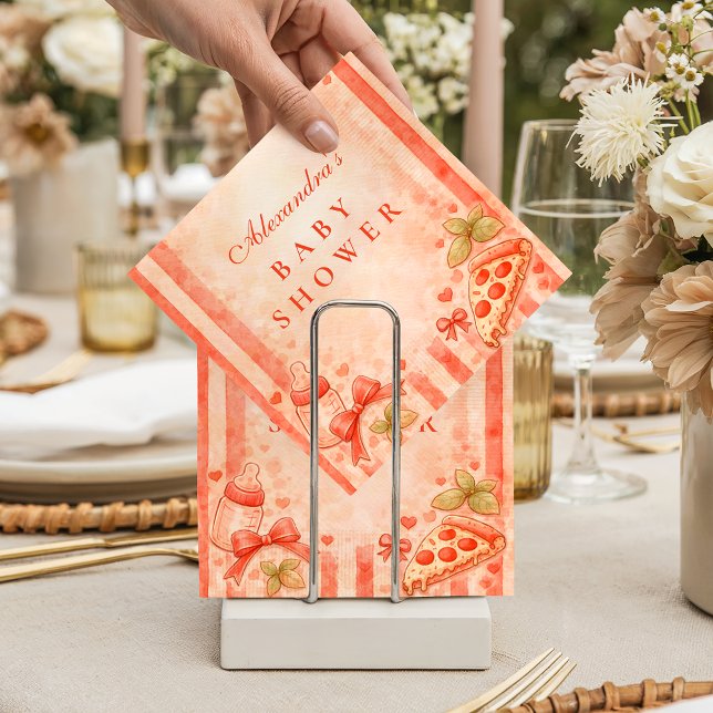 Pizza Party Baby Shower Pappersservett (Skapare uppladdad)