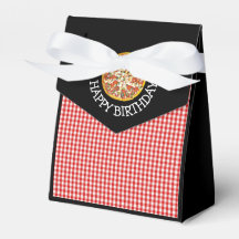 Pizza Party Candy Favor Bags för Födelsedagsfest