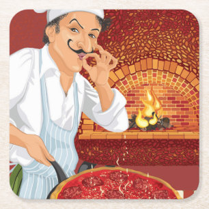 Pizza Party Chef Papper Underlägg - SRF