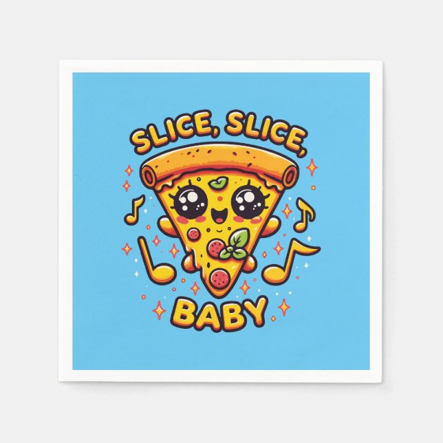 Pizza Party Funny Pappersservett (Framsidan)