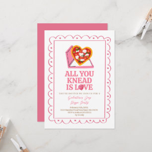 Pizza Party Girl's Galentine Brunch Inbjudningar
