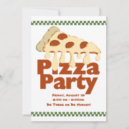 Pizza Party Inbjudningar