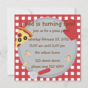 Pizza Party! Inbjudningar