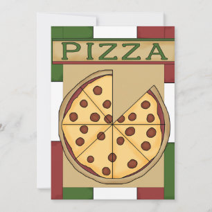 Pizza Party Inbjudningar