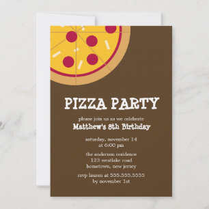 Pizza Party-inbjudningar Inbjudningar