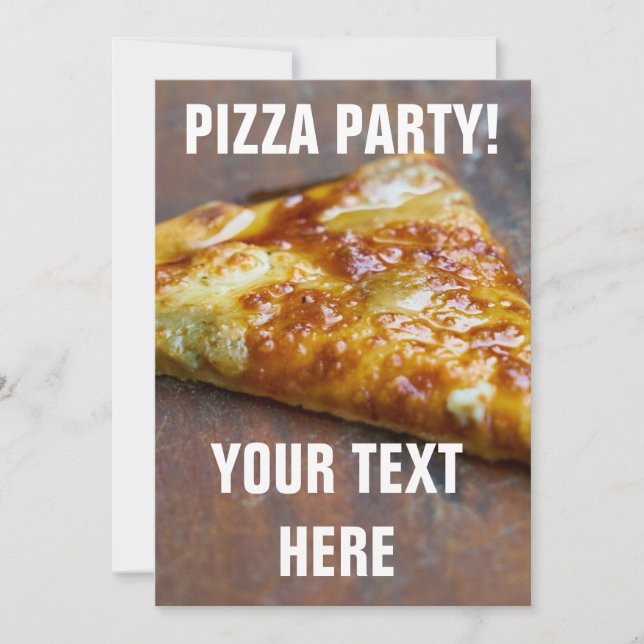 PIZZA PARTY INVITATIONS INBJUDNINGAR (Framsida)