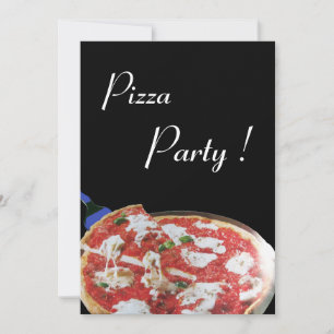 PIZZA PARTY, ITALIAN KITCHEN-middag, brunch Inbjudningar