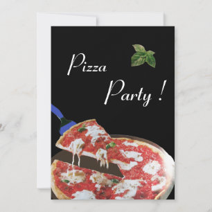 PIZZA PARTY, ITALIAN KITCHEN-middag, brunch Inbjudningar