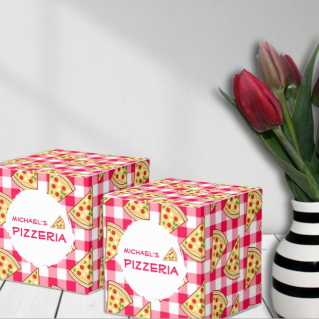 Pizza Party Kids Birthday Presentaskar (Skapare uppladdad)