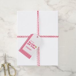 Pizza Party Kids Birthday Presentetikett