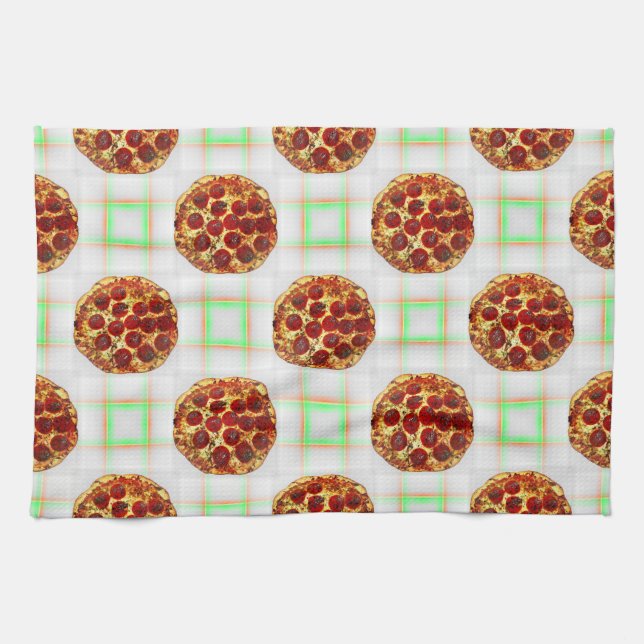 Pizza Party Kökshandduk (Horisontell)