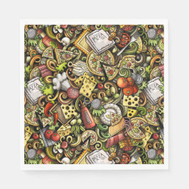 Pizza Party Napkins Pappersservett