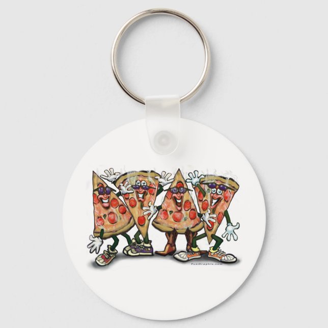 Pizza Party Nyckelring (Framsida)