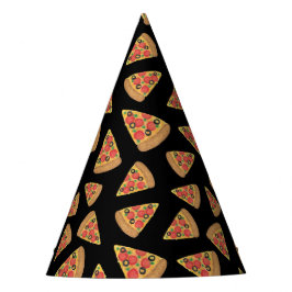 Pizza Party Pepperoni Novelty Black