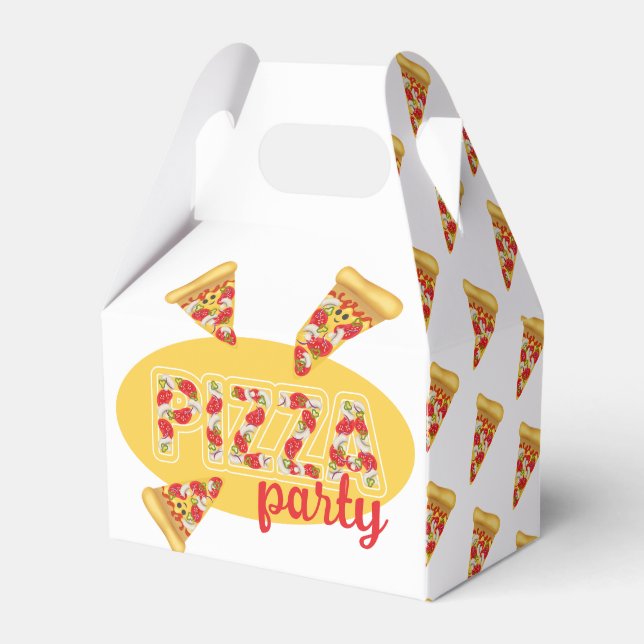 Pizza party presentaskar (Framsidan Sidan)