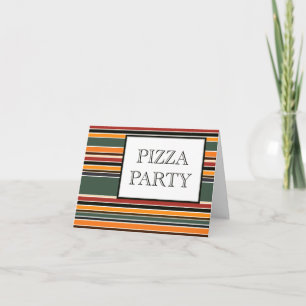 pizza party rand inbjudan