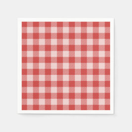 Pizza Party Red Gingham Play Pappersservett
