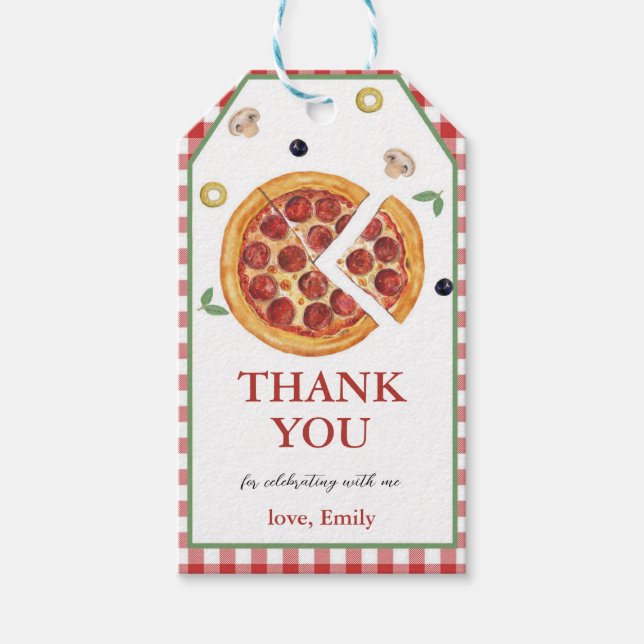 Pizza Party, segmentet av Märkre som ger Roligt Presentetikett (Framsidan)